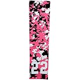 Sports Farm - Custom Number Pink Black White Digital Camo Arm Sleeve (Youth Medium)