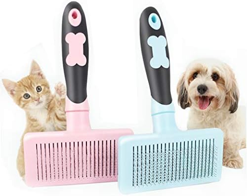 Pet Hair Comb,Automatically Cleans Hair Comb,Automatic Comb For Cleaning Hair Dog Hair Comb Prevent Knot Fluffy Hair,Blue [Energy Class A]