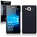 Microsoft Lumia 950 Case, Terrapin [Extra Slim Fit] Hybrid Rubberized [Black] Protective Hard Case for Microsoft Lumia 950 - Black