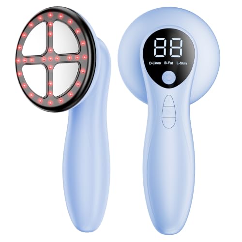Professional Anti-Cellulite Massager, Clinically Proven Effectiveness, Wireless Electric Anti-Cellulite Massager for Belly, Waist, Arms, Legs, Buttocks (Blue)