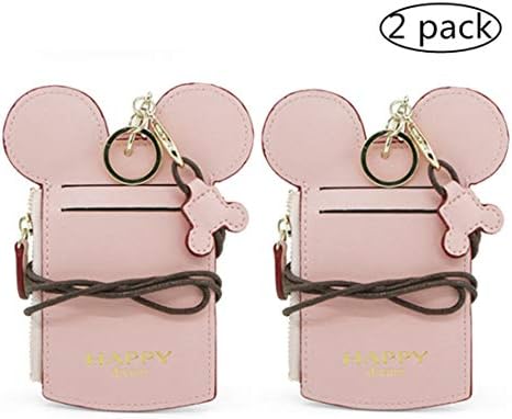 YIEASDA Travel Neck Pouch, Cute Small Fashion Student ID Card Case Holder Coin Wallet Purse for Women/Girls/Children