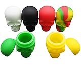 Gentcy 6pcs Skull Silicone Container Wax Dab Silicone Jar Platinum Cured US$ 2.35/pcs