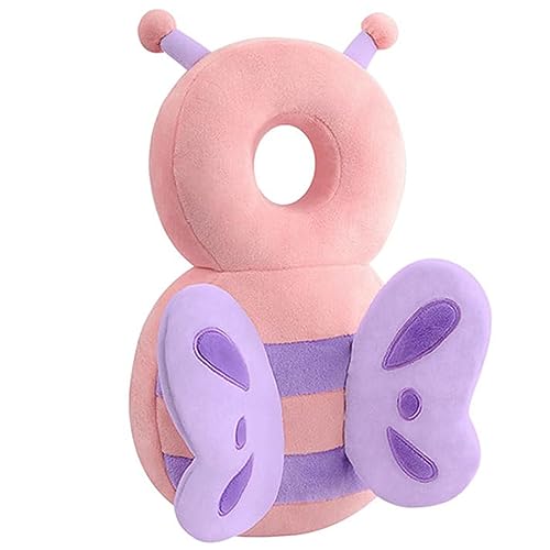 Baby Head Protector Backpack Pink Butterfly