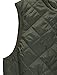 Allegra K Women's Stand Collar Lightweight Gilet Quilted Zip Vest Green Small