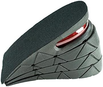Black Adjustable Breathable Increase Taller Shoe Insole Lift Air Cushion Invisible Height Increase Half Elevator Heels Inserts Shoe Pads for Women Men (4 Layer- 3.54" Height)