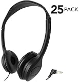 SmithOutlet 25 Pack Over The Head Low Cost Headphones in Bulk