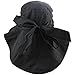 eYourlife2012 Women's UV Summer Beach Wide Large Big Brim Flap Hat Sun Visor (Black)