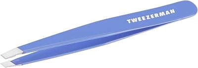 Tweezerman Lapis Blue Slant Tweezers - Professional Stainless Steel Precision