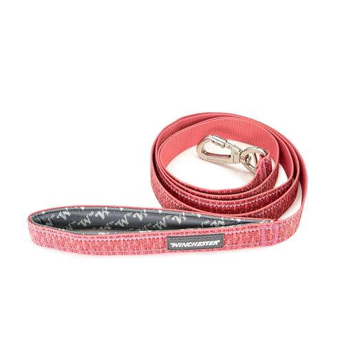 Winchester Pet Deluxe Reflective 6-Foot Carabiner Poly Webbing Leash, Desert Ro…