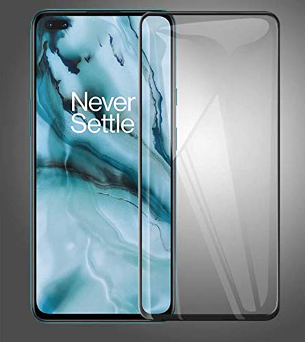 JumpStart Oneplus Nord Tempered Glass 11D Screen Protector High-Definition Full Coverage (Black) Anti-Scratch [Case-Frie