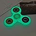Rinhoo Glow in the Dark Hand Spinner Fidget Tri-Spinner Toys With Premium Hybrid Ceramic Bearing Perfect For ADD, ADHD, Anxiety, and Autism Adult Children (Blue)