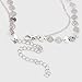 Boosic Layered Necklace Dainty Silver Tone Chokers Chain Necklace for Women