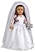 DreamWorld Collections Princess Kate - 4 Piece 18 inch Doll Outfit - Royal Wedding Dress with White Shoes and Tulle Veil - (Doll Not Included)