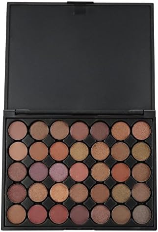 Hunzed Eyeshadow, Women 35 Color { Shimmer Eye Shadow Palette } { Glitter Cosmetic Eyeshadow Powder } { Makeup Matt Eyeshadow } For Beauty Eyeshadow (E)