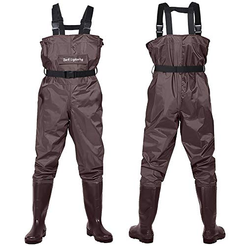 Dark Lightning Fly Fishing Waders for Men and Women with Boots, Mens