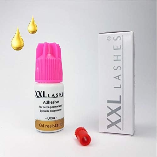 XXL Lashes Eyelash Adhesive xD"Ultra", oil-resistant, high durability, fast-drying, waterproof, Eyelash glue for Volume technique, 5 ml