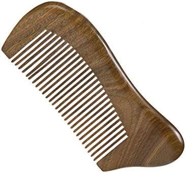 Casualfashion Anti-static Anti-hair Loss Hair Care Comb, Handmade Green Sandalwood Wood Comb with Aromatic Sell