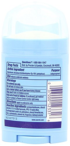 Secret Anti-Perspirant Deodorant Invisible Solid Powder Fresh 1.60 oz (Pack of 2)