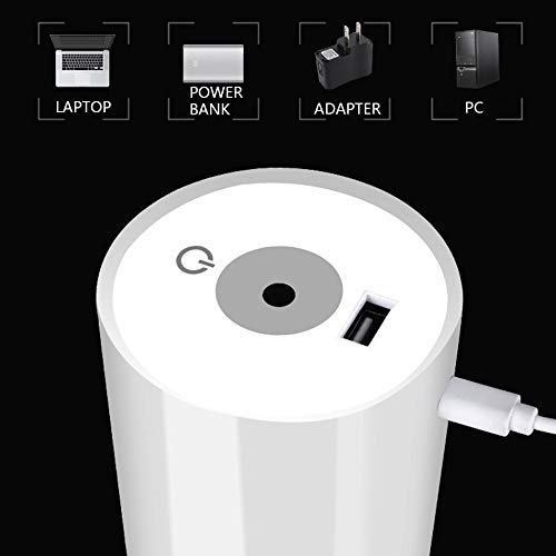 USB Mini Humidifier 350ml Small Car Diffuser for Office, Bedroom, Whole Room, Travel, Small Bedside Kids Baby Humidifiers for Nursery