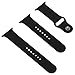 Apple Watch Band, JETech Soft Silicone Replacement Sport Band for Apple Watch All 42mm Models (Black) - 2216