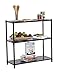 TRINITY Slat Style 3-Tier Adjustable Shelving, Metal Standing Shelf for Commercial or Residential Use in Kitchen, Bathroom, Laundry Room, or Office, 1050 Pound Capacity, Dark Bronze