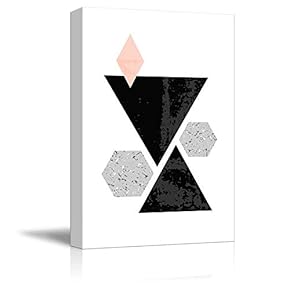 Canvas Wall Art - Simple Geometric Canvas Art Piece - Giclee Print Gallery Wrap Modern Home Art Ready to Hang - 12x18 inches