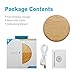 Smart Tech Wooden Wireless Charger Wood Wireless Charging Pad Fast Wireless Charging Base for iPhone Xs Max/XR/XS/X/8 Plus Samsung Galaxy Note 9/8/7 Galaxy S10/S9/S9+/S8/S8+/S7 Edge & More Qi Devices
