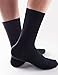 VERO MONTE 4 Pairs Mens Business Dress Socks Black - Men's Cotton Crew Socks