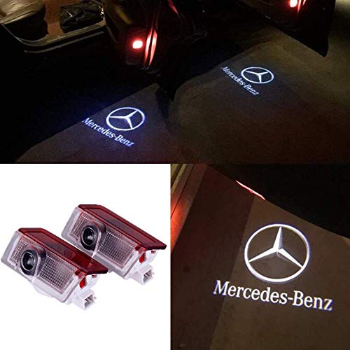 AMINEY Car Door LED Lighting Entry Ghost Shadow Projector Welcome Lamp Logo Light for Mercedes-Benz E A B C ML Class w212 w166 w176 Series (2 Pack)