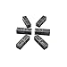 JETEHO 6PCS Hollow Out Design Black Plastic Makeup Cosmetic DIY Lipsticks Lip Balm Empty Container Square Tube Empty Lipstick Tube with Lid Cap