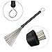 WeiMeet Drum Brushes Retractable Drum Wire Brushes with Comfortable Rubber Handle(2 Pieces)