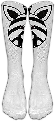 Tube Socks Funny Zebra Face Unisex 100% Brand New Highly Elastic Socks Length Socks