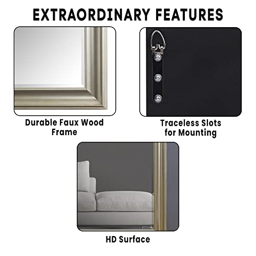 Naomi Home Framed Floor Length Mirror Full Length Mirror Standing Large