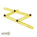 Template Tool, Upgraded Multi Angle Ruler for Measuring Angles, Forms - Adjustable, Foldable & Accurate Angle Template Tool to Save Time, Mistakes for Craftsmen Builders Handymen