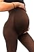 sofsy Women Opaque Maternity Tights - Stretchy Pantyhose for Pregnancy 50 Den [Made in Italy] Cappuccino Brown - Medium