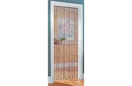 Beaded Door Curtains 91x190cm Walnut Amazon Co Uk Kitchen