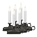 Xodus Innovations FPC1525A-R6 Battery Operated LED Window Candle with New Hot Spot Technology and Dusk to Dawn Sensor and Choice of Amber or White Flame, Aged Bronze/Black Finish (Pack of 6)