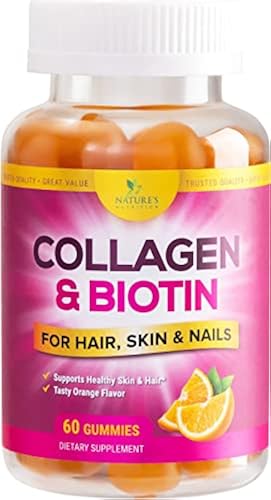 Collagen & Biotin Hair Vitamin Gummies - Extra Strength for Healthy ...
