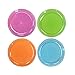 Party Essentials Hard Plastic 6-Inch Round Party/Dessert Plates, Assorted Neon, 80-Count