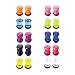 BodyJ4You 20PC Plugs Single Flare Acrylic Ear Gauges 0G 8mm Expander Stretching O-ring Piercing Set