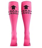 Sock It To Me Knee High Socks, Pink Bad Ass One Size