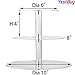 YestBuy 3 Tiers Round Party Wedding Birthday Clear Tree Tower Acrylic Cupcake Stand (8.7 Inches)