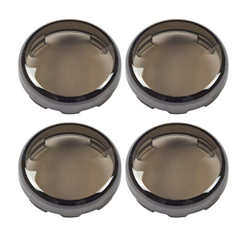 Lalaparts Smoke Bullet Turn Signal Light Lens Cover  Compatible for Harley Softail Sportster Touring Street Glide Road King 1997-2020 - Thumbnail 7