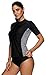 beautyin Women's Rash Guard Short Sleeve Rashguard Sun Protection Shirt UPF 50+