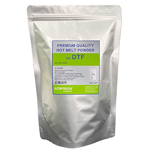 ECOFREEN Hot Melt Powder for DTF 1kg (Direct to Film) - Adhesive Powder, Printing for T-Shirt, Fabric etc