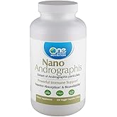 One Planet Nutrition Nano Andrographis 500 mg Veggie Capsules (120 Servings), Andrographis paniculata Extract, Nano for Superior Absorption, Supports Overall Wellness, Non-GMO, Vegan, Gluten-Free
