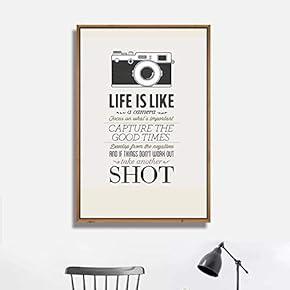 Framed Canvas Wall Art for Living Room, Bedroom Quotes Canvas Prints for Modern Home Decoration Ready to Hang - 16"x24" inches