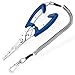 Booms Fishing H04 Fishing Pliers Scissors Curved Nose with Lanyard