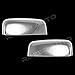 Razer Auto Triple Chrome Plated Top Half Mirror Cover for Mirrors Without Embedded Turn Signal Lights for 09-15 Dodge RAM Truck 1500/2500/3500
