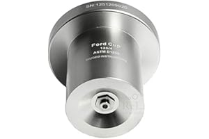 GLTL Ford Viscosity Cup Viscometer Kit – ASTM D1200 Certified (No.1-No.5 Cups) | Portable Paint, Ink, Syrup Flow Tester | Quick Measurement for Flawless Coating Finish (4#)